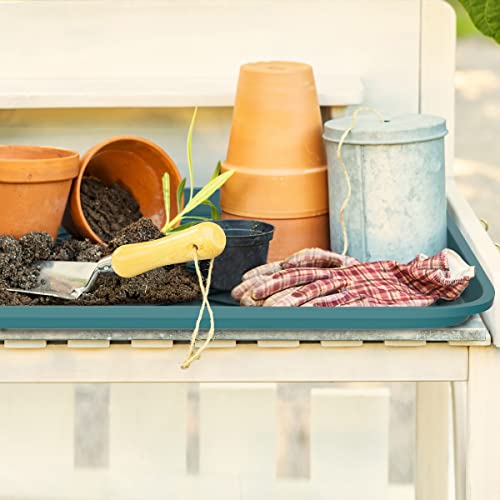 All Weather Boot Tray - Small Water Resistant Plastic Utility Shoe Mat for Indoor and Outdoor Use in All Seasons by Stalwart (Teal) - color: Teal