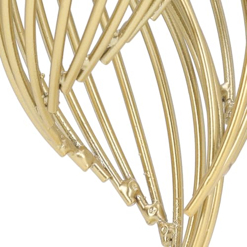 Metal Abstract Decorative Sculpture with Base Modern Luxury Metal Abstract Art Home Decor Statue for Desk Shelf Decor (Crystal White) - size: Crystal White