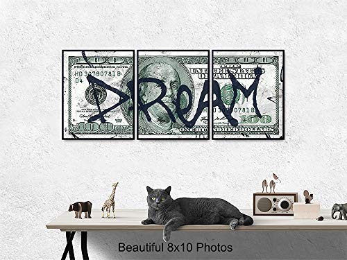 Motivational Wall Art - 8x10 Motivational Posters - Entrepreneur Wall Art - Office Decor - Home Office Decor - Graffiti - Entrepreneur Gifts - size: 3 - 8x10 Inch Prints