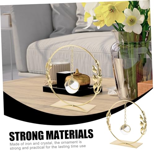 Unomor Crystal Decor for Living Room Home Decor Decorative Objects Grey Tabletop Ornament