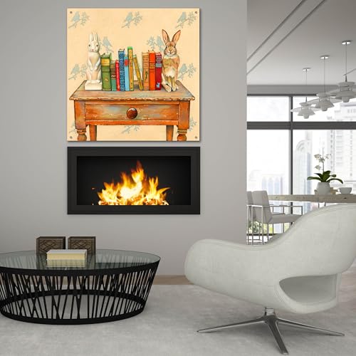 Epic Art 'Bookends' by Marvindale Acrylic Glass Wall Art, 36" x 36" - size: 36L" x 36W"