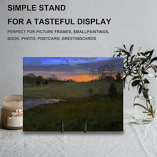 Hoewina 5 Pack 8 Inch Plate Stands for Display, Plate Holder Display Stands, Metal Frame holder stand for Book, Picture, Decorative Plate, Photo and Platter, Tabletop Art