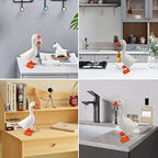Magnetic Goose Key Holder Cute Home Decor Statue,Office Table Desk Decor Resin Goose Duck Statue Sculpture,Tool Holder Home Decoration，Bedroom Decor Housewarming Gift