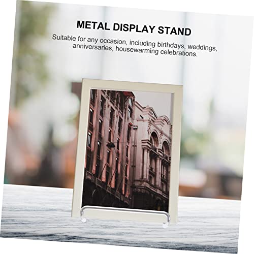 Happyyami 2pcs Modern Display Stand for Photos Books and Decorations Sturdy Minimalist Showpiece Holder for Use for Events and Celebrations