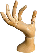 Mannequin,Mannequin Hand,Hand Model,Hand Mannequin for Nails,Drawing Mannequin Wooden Hand,Wooden Mannequin,Wood Hand,Hand Model for Drawing,Male Hand of Right. - color: Male_right 7.9 in
