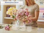 Royal Imports Flower Acrylic Vases Cylinders - Decorative Centerpiece for Home or Wedding - Non Breakable Plastic, 1-Set of 3 Sizes: 4", 5", 6" - Clear - size: 4", 5", 6" - Set of 3