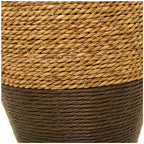 Deco 79 Seagrass Handmade Decorative Vase Tall Woven Floor Centerpiece Vase, Vase for Home Decoration 11" x 11" x 27", Brown - size: 11" x 11" x 27"