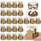 Nuanchu 24 Set Funeral Memorial Candles Holders Funeral Keepsakes Favors Memorial Candle Holders 2.4 x 2.4 Inches Celebration of Life Supplies Sympathy Gifts Service Grief Share Gifts (Classic Style)