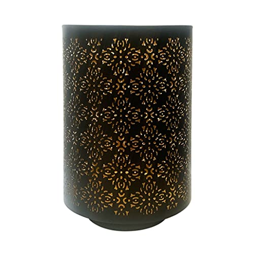 Hosley Diamond Cut Candle Holder 8 Inch Height Ideal Gift for Wedding Spa Lantern Reiki Decor LED Candles P9 - size: 8“ High x 1 count