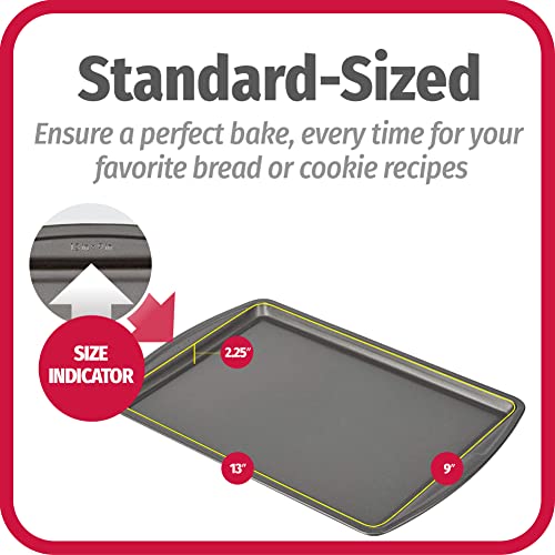 GoodCook Everyday Nonstick Carbon Steel 13” x 9” Baking Sheet Set, 3 Pack – Standard-Sized Carbon Steel Cooking Pans, Bakeware Set, Cookie Sheets for Baking, Oven Pan Set - size: 13" x 9" (3-Piece Set)