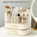Makeup Organizer for Vanity with Stackable Drawers, 360 Rotating Makeup Brush Holder Large Cosmetic Display Case for Dresser, Bathroom Countertop Skincare Storage, Ideal Gift for Girls (3-layer) - size: 3-layer