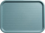 Carlisle FoodService Products Cafe Plastic Fast Food Tray, 12" x 16", Slate - color: Slate