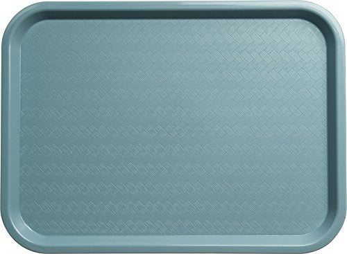 Carlisle FoodService Products Cafe Plastic Fast Food Tray, 12" x 16", Slate - color: Slate