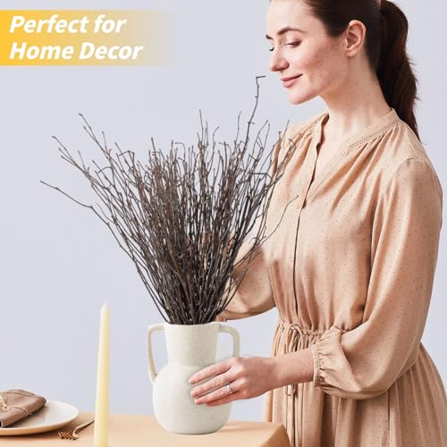 30Pcs Real Dried Birch Twigs - 16” Decorative 100% Natural Birch Branches for Easter Vases, Curly Willow Branches, DIY, Floral Arrangement, Twig Wreath, Centerpiece, Rustic Home Decor - size: 30