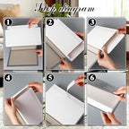 Menkxi 6 Aesthetic Decorative Books Set with Tassel Wood Bead Motivational Table Decor Encouragement Faux Book with Inspirational Design for Home Coffee Table Modern Decoration Photo Storage Box - style: Brave