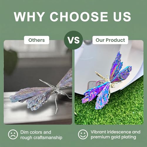 Natural Tourmaline Dragonfly Statue - Electroplated Gold Healing Crystal Decor, Small Colorful Figurine for Home, Office Desk for Women (Gold Colorful,Small Size) - color: Colorful Dragonfly-g, size: Small Size