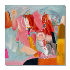 Art Hand Painted Modern Abstract Art Oil Painting Color Home Wall Art Deco 24x24 inches - color: Yi017