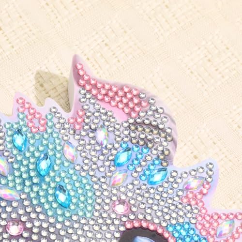Dragon Diamond Art Painting Ornaments, Tabletop Diamond art Figurines Statues Special Shaped Rhinestone Gem Art Kits ,5D Painting with Diamond Dots Sculpture Ornaments Kits for Beginner Adults - color: Q008