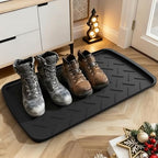 Boot Trays Heavy Duty Rubber Mat with Lip, Waterproof Shoe Mat Tray for Entryway Shoe Tray Multi-Purpose for Indoor or Outdoor 27.56 x 15.75inch - size: 1'4" x 2'4" (Rectangular)