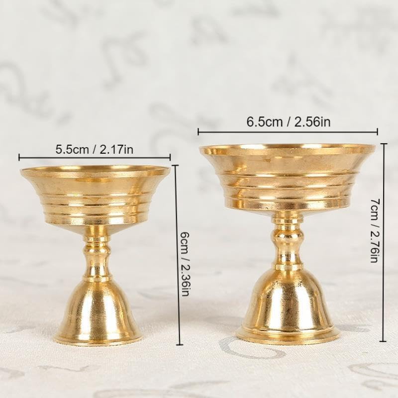Copper Candle Holder, 1PC, Butter lamp Holder, Long lamp, Candle Rod, Candle Holder, Copper Cup, Home Decoration（NO.7）
