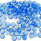 HappyFiller 630 PCS Acrylic Flat Marbles Fake Crystal Gems for Glass Vase Fillers, Crafts,Party Confetti,Wedding Centerpieces,Fairy Garden Gemstone Beads with Vibrant Royal Blue Color - color: Cobalt Blue
