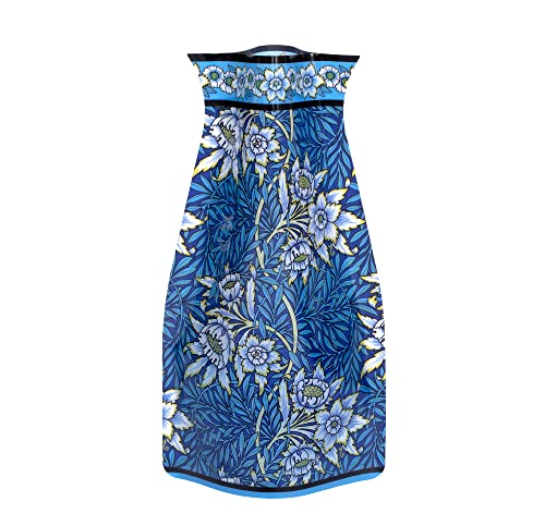 MODGY Collapsible and Expandable Flower Vase Plastic Decorative Modern Centerpieces Dining Table Decor Living Room Bathroom Wedding Office, William Morris Tulip and Willow - style: William Morris Tulip and Willow
