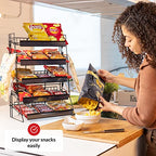 ODOXIA Candy Display Rack | Countertop Snack Organizer for Stores & Office | Chip Rack & Snack Stand for Counter Displays | Merchandising Shelf for Candy, Chips & Snacks