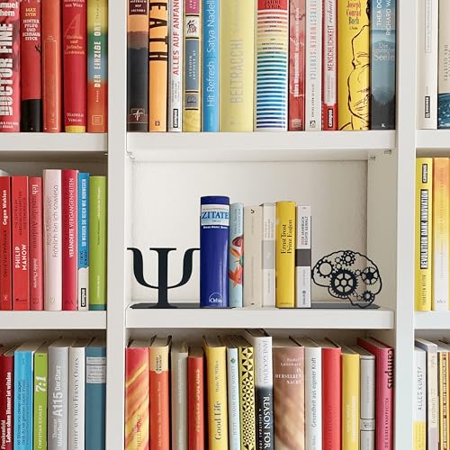 Product TitlePsychology Inspired Vintage Bookends Decorative Accessories for Home & Office, 6x6.6x1.2 Inch Ideal Gift for Psychology Enthusiasts