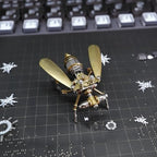 3D Steampunk Metal Fruit Fly Model Kit – DIY Mechanical Brass Insect Puzzle for Adults, Retro Collectible Assembly Craft, Unique Home Office Decoration Gift (Fruit Fly) - style: Fruit Fly