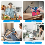 Jakeko Magnetic Portable Monitor Stand 15.6" - up to 16" 18.5" 22 inch Tablet Holder for iPad VESA Mount 75mm for Desk Adjustable Foldable 360° Swivel (Up to 16.5'') - size: Up to 16.5''