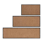Anji Mountain AMB0BT4F-001 Black Rubber Boot/Shoe Tray with Coir, Fits 4 Pair (46.5" Wide), Tan Insert - color: Tan Insert, size: 46" x 14" x 1.5"