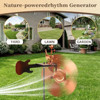 Guitar Windmill, Handmade Metal Guitar Windmill, Metal Rock Band Wind Mill for Yard and Garden, Wind Spinners Outdoor Art Sculpture Outdoor Percussionist Figurine Gift - size: Guitar