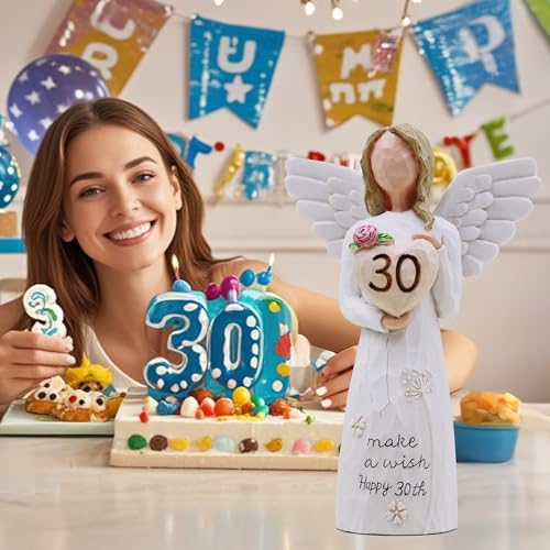30th Birthday Decorations for Her, 30th Birthday Gifts for Her, Sculpted Hand-Painted Figurine - style: 30th Birthday Gifts