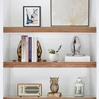 Book Ends to Hold Books Heavy Duty - Book Ends for Shelves, MXARLTR Decorative Bookends for Heavy Books with Anti-Slip Base Book Stopper for Home Office Meditation Yoga Room Decor (Antique Brass)