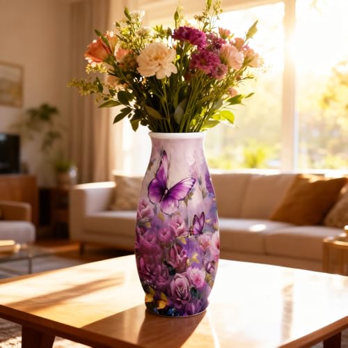 3D Puzzles Vase for Adults, LED 3D Puzzle Vase Hummingbird Flowers, Crafts for Adults DIY Home Decor Unique Gifts for Mom Mother's Day - color: Hummingbird Rose