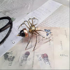 Mechanical Metal DIY 3D Insect Spider Model Brass Puzzle Assembly DIY for Family and Friends(Jumping Spider) - style: Jumping spider