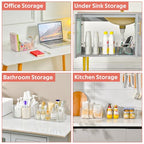 Clear Plastic Storage Bins - 12 Pack Pantry Organizers and Storage, Clear Pantry Organizer Bins, X-Large Plastic Containers with Handle for Kitchen,Freezer,Cabinet,Closet,Bathroom Under Sink - size: X-Large
