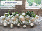 Royal Imports Candle Holder Hanging Oyster Votive Tealight Glass for Wedding, Birthday, Holiday & Home Decoration, Set of 6