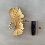 Metal Jewelry Dish, Small Leaf Shaped Ring Holder Jewelry Organizer, Trinket Dish Vanity Tray for Dresser Christmas Birthday Wedding Gifts 2-Tier Ginkgo-Gold - color: 2-Tier Ginkgo-Gold