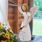 Gardening Gifts for Women, Gift for Gardeners Woman, Garden Gifts Women, Unique Gardening Gift, Garden Angel, Sculpted Hand-Painted Angel Figurine - style: Gardening love angel