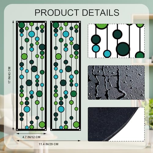 ShxTrade Geometric Metal Wall Decor, Modern Minimalist Geometric Wall Art 3D Abstract for Living Room Metal Wall Sculpture Hanging for Home Bedroom Office (Green) - color: Green