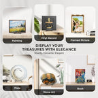 TR-LIFE Plate Stands for Display, 6 Inch, 4-Pack, Plastic Picture Frame Holder Easels for Plates, Pictures, Books, Signs, Plaques - size: 6 Inch (4 Pack)