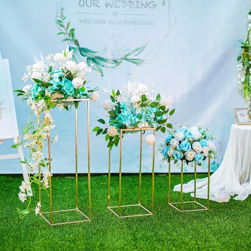 Gold Flower Stand for Table: 23.6” Tall Centerpiece Stand for Wedding Table Reception Floral Center Pieces with Home Decoration Party Event 2 PCS - size: 23.6 INCH-2PCS
