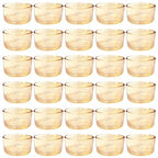 GOLDEAL 30 Pcs Gold Glass Small Tealight Candle Holders-Tea Candle Holders Bulk - Perfect for Weddings, Parties, Dinners - Ideal for 1.5" Standard Tealights and Candle Moulds… - color: Gold