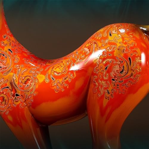 Statue Decorations Creative Deer Shape Ornaments Home Porch Light Luxury Copper Decoration Housewarming Gift Collection Home Decor Object