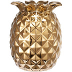 A&B Home 6" Pineapple Vase, Gold Gold/Modern Chic