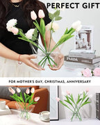 Butterfly Shaped Acrylic Flower Vase with Scissors and Plant Tape, Clear Decorative Vase for Home Office Desk, Unique Shelf Decor and Event Decoration, Aesthetic Gift for Book Lovers and Women