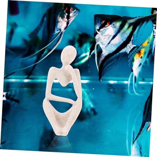 Abstract Thinker Statue Decorative Figure Modern Resin Sculpture Decor for Home Office and Aquarium Aesthetic Abstract Figurine Ornament