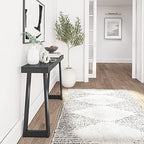 Plank+Beam Solid Wood Console Table, 46 Inch, Sofa Table, Narrow Entryway Table for Hallway, Behind The Couch, Living Room, Foyer, Easy Assembly, Black - color: Black, size: 46" Console Table