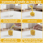 Sukh Gold Snow Pearled-Candles with Wicks - DIY Candle Sand,Sand Wax with Wicks,Wax,Refillable for Making,Weddings,Partie (Gold) - color: Gold